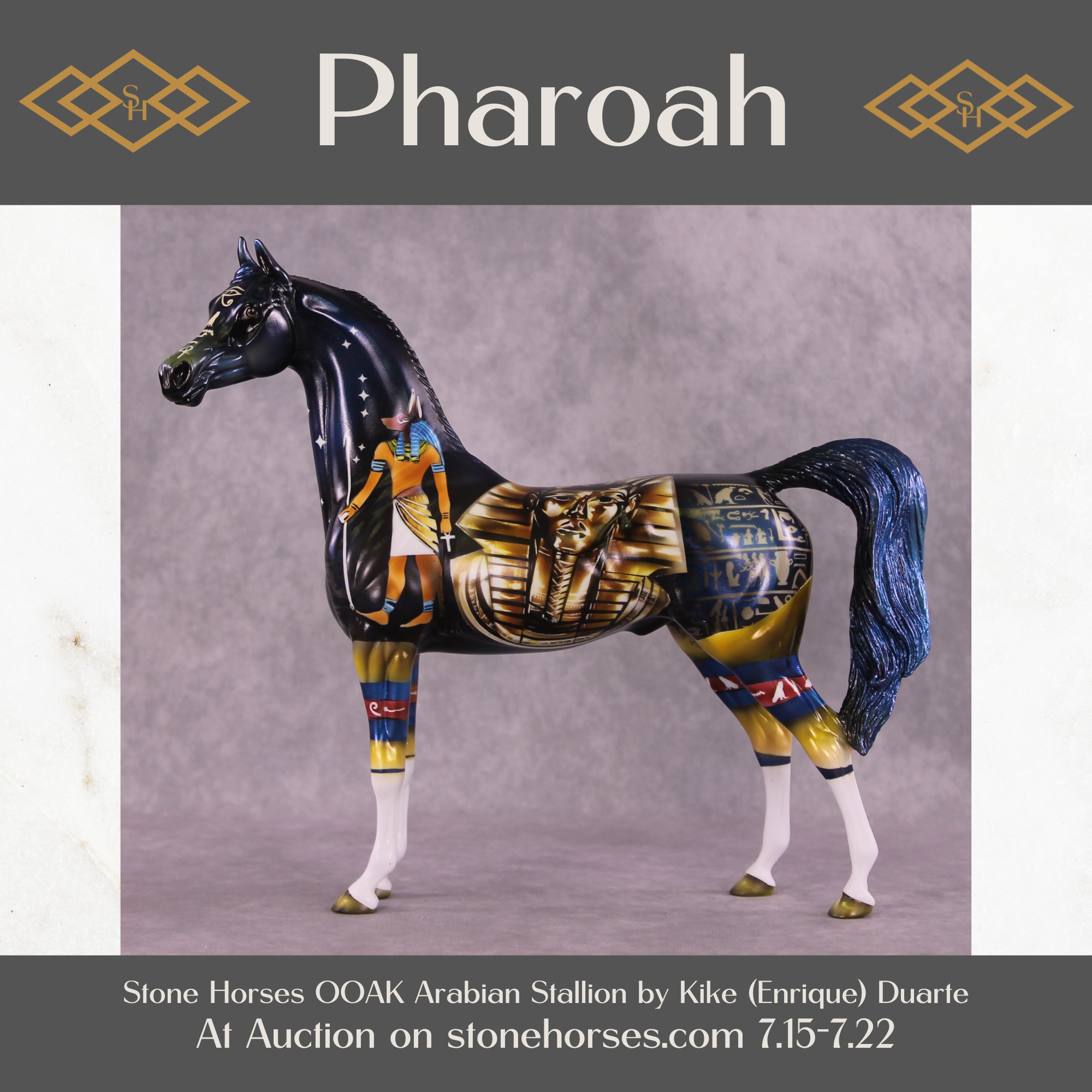 Pharoah OOAK Arabian Stallion by Kike Duarte Best Offer 07/22/25