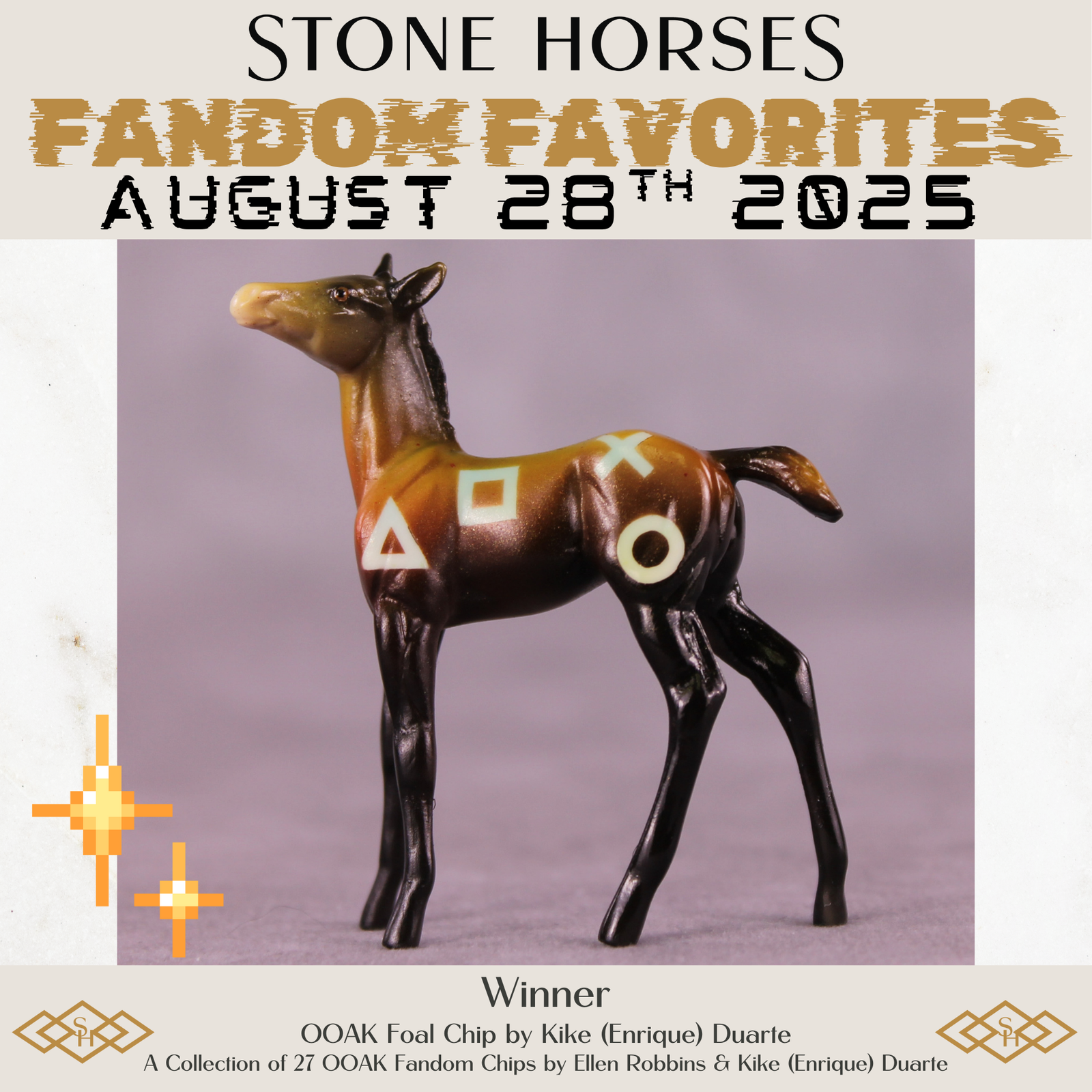 Winner OOAK Chip Foal by Kike (Enrique) Duarte SCD25