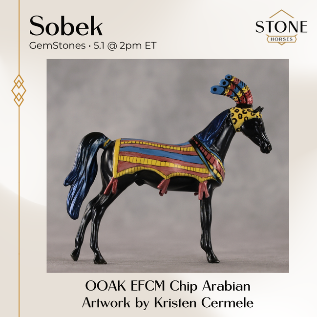 Sobek OOAK EFCM Chip Arabian by Kristen Cermele GS26