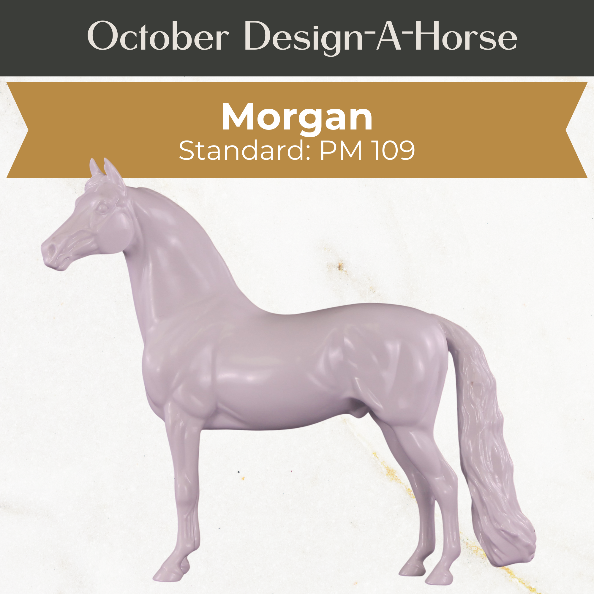 Design-A-Horse Stone Morgan Stallion PM109 - October release 2025
