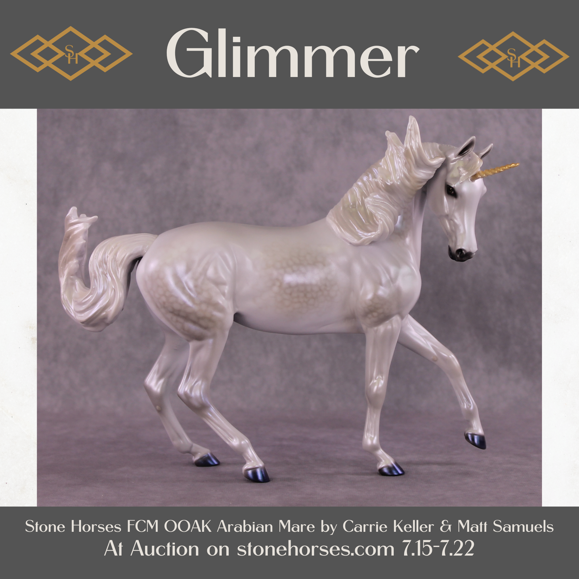 Glimmer OOAK FCM Arabian Mare by Carrie Keller &amp; Matt Samuels Best Offer 07/22/25
