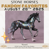 Wizard OOAK Chip Friesian by Ellen Robbins SCD25