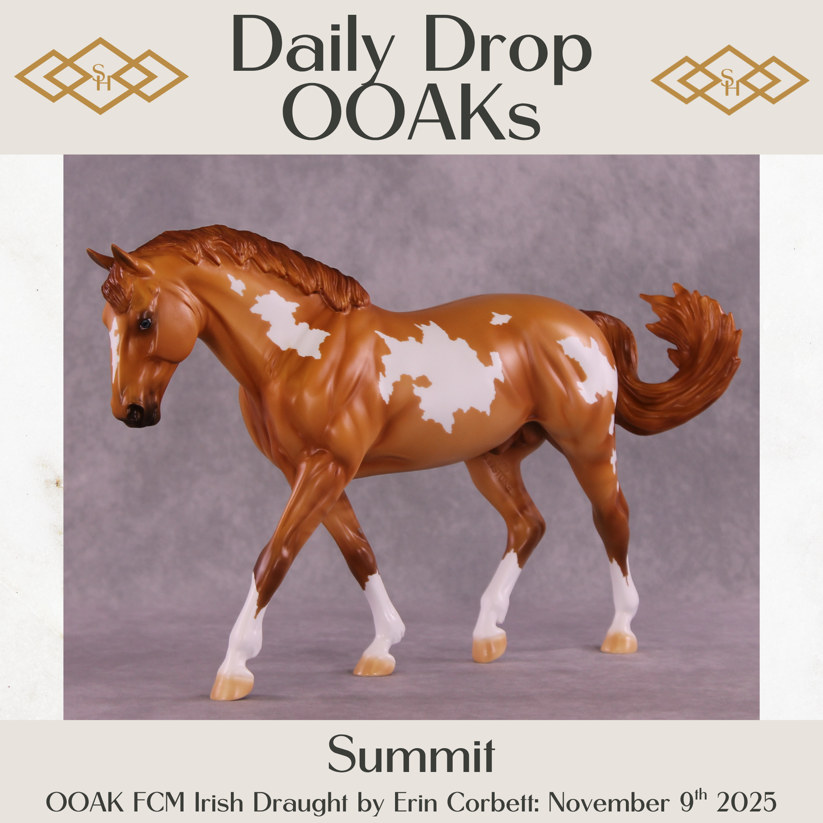 Summit OOAK FCM Irish Draught by Erin Corbett DDOOAKs25