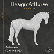 Design-A-Horse FCM Andalusian July Release DAH26 PM0257