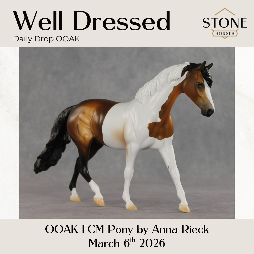 Well Dressed OOAK FCM Pony by Anna Rieck DDOOAKs26