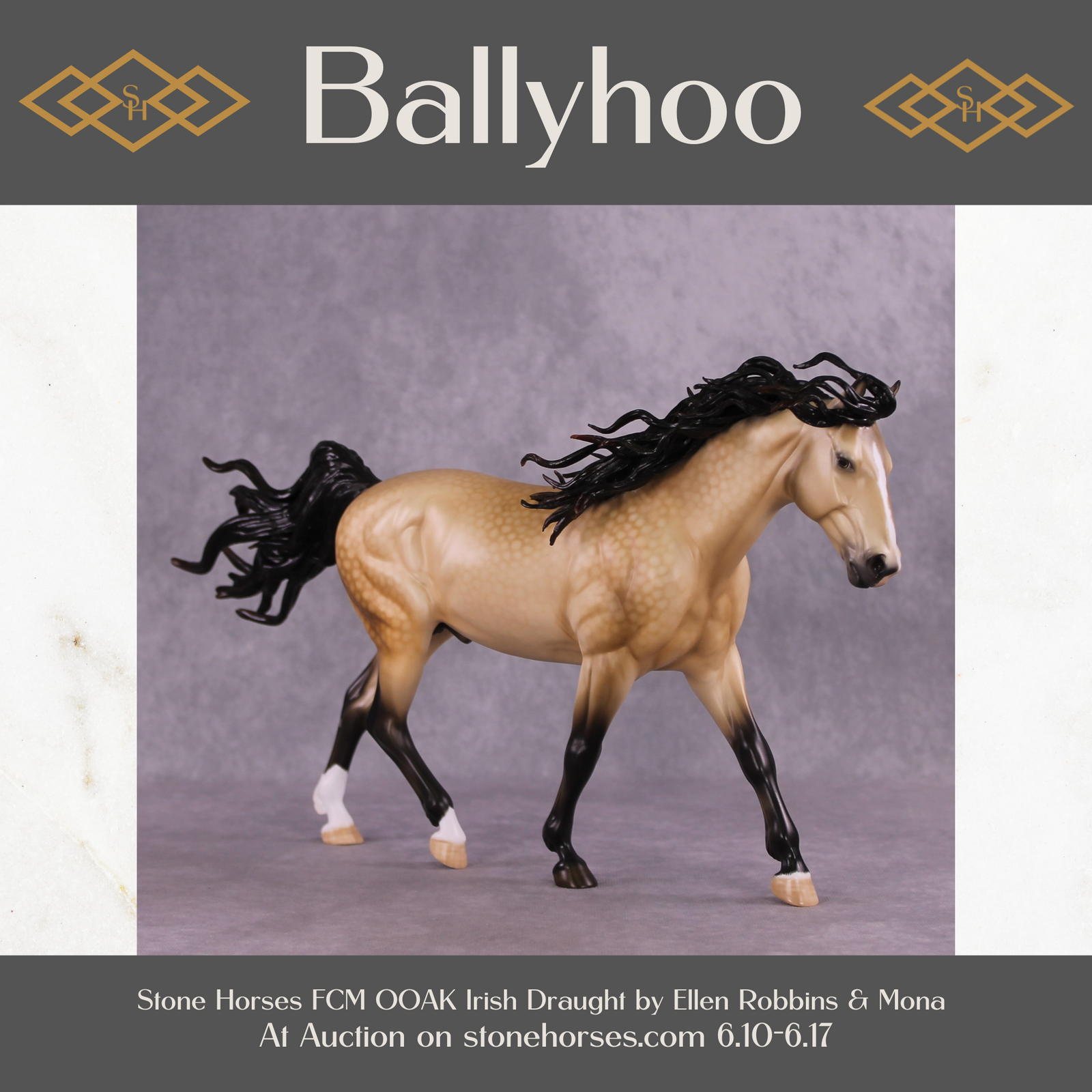 "Ballyhoo" OOAK EFCM Irish Draught by Ellen Robbins Best Offer 6/18/25