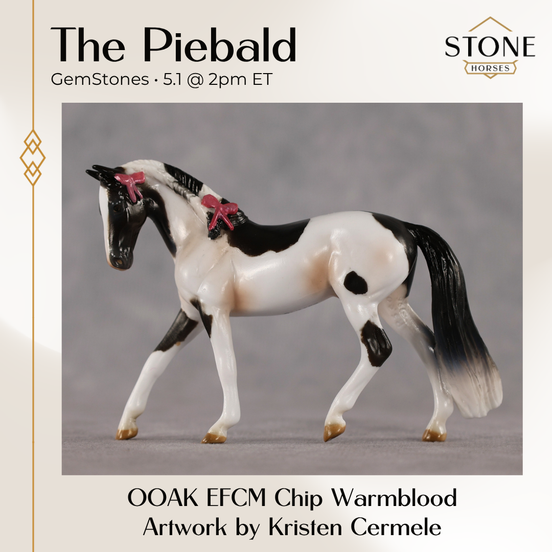 The Piebald OOAK EFCM Chip Warmblood by Kristen Cermele GS26