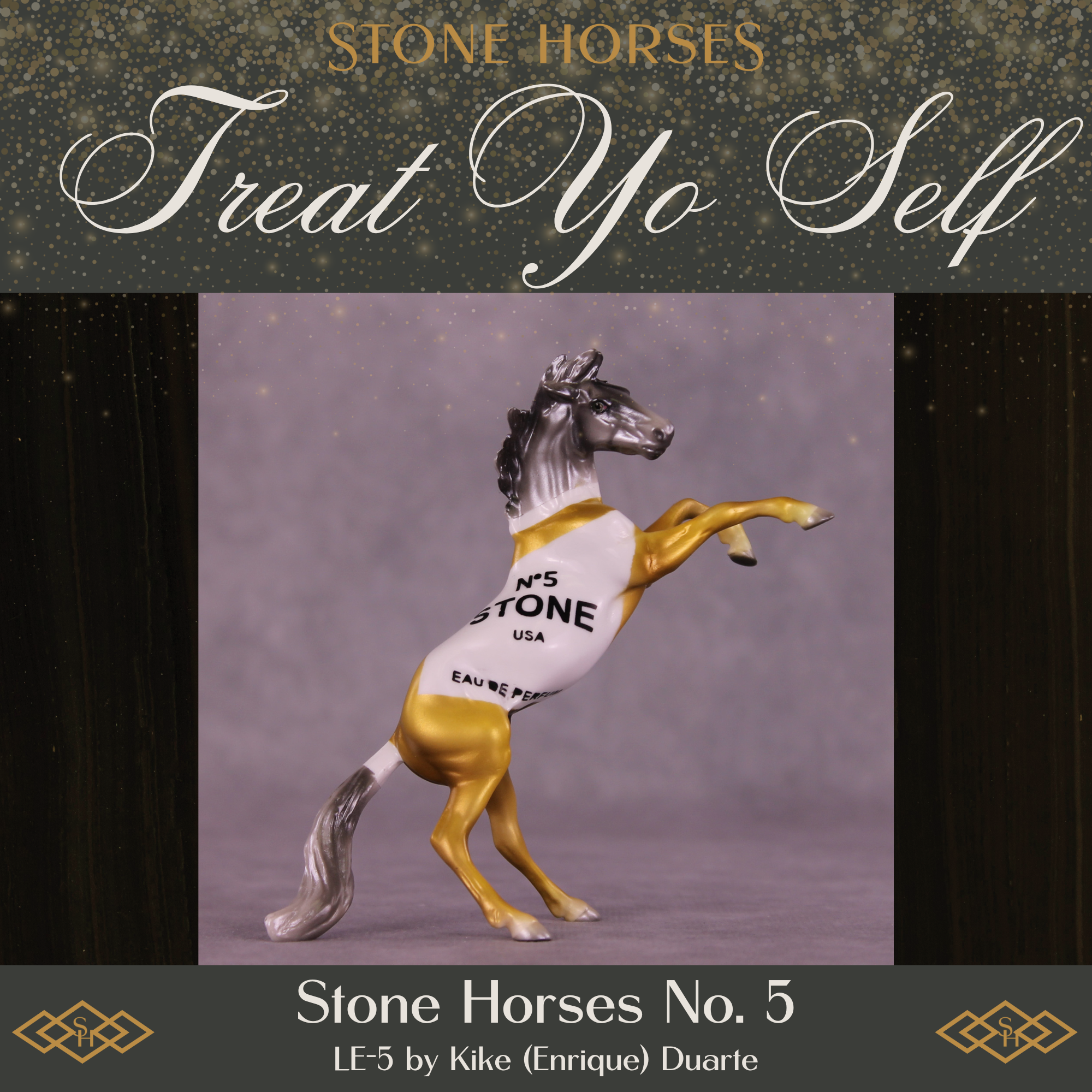 Stone Horses No. 5 LE-5 Chip Rearing Horse by Kike (Enrique) Duarte Treat Yo Self SCD25