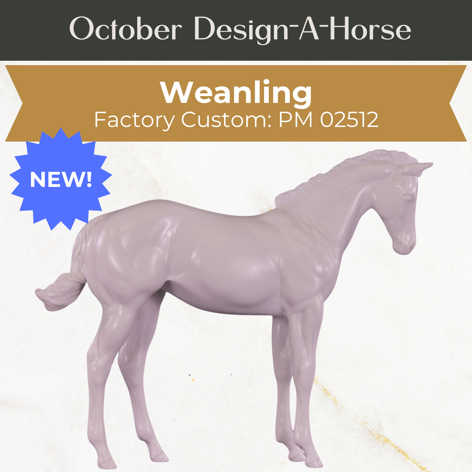 Design-A-Horse Stone Weanling PM02512 - October release 2025