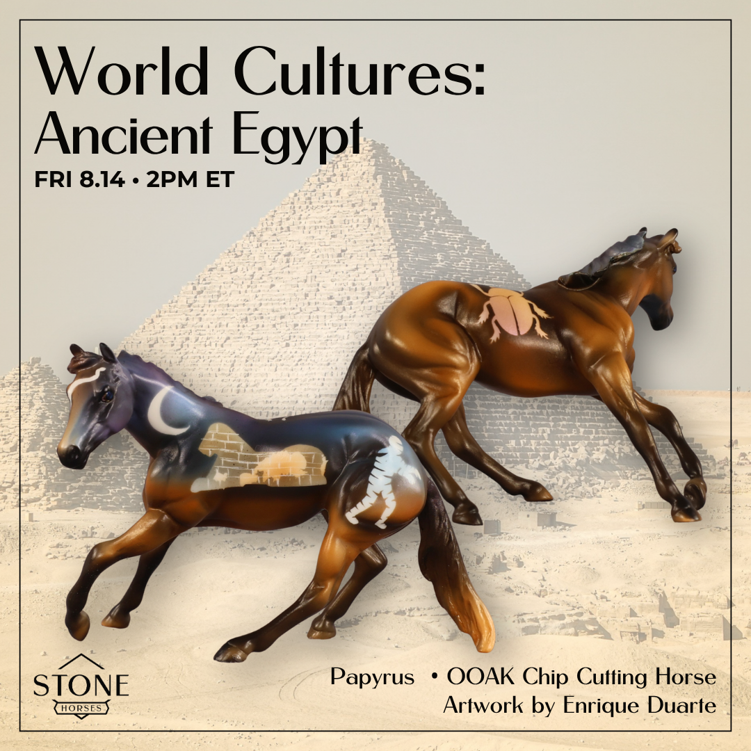 Papyrus OOAK Chip Cutting Horse by Enrique Duarte WC26