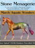 "Rainbow Splash" OOAK Glossy Rainbow Parrot Fish Inspired Warmblood Chip by Jess Hamill