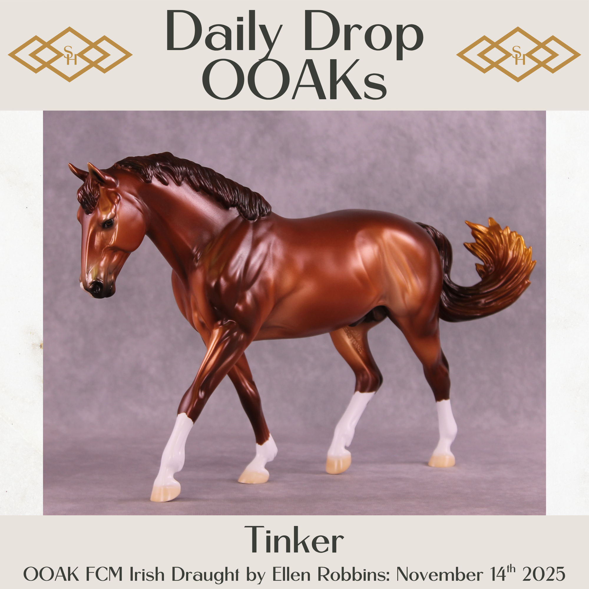 Tinker OOAK FCM Irish Draught by Ellen Robbins DDOOAKs25