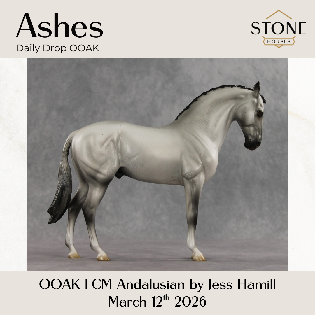 Ashes OOAK FCM Andalusian by Jess Hamill & Stone Team DDOOAKs26
