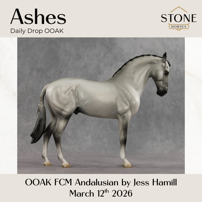 Ashes OOAK FCM Andalusian by Jess Hamill & Stone Team DDOOAKs26