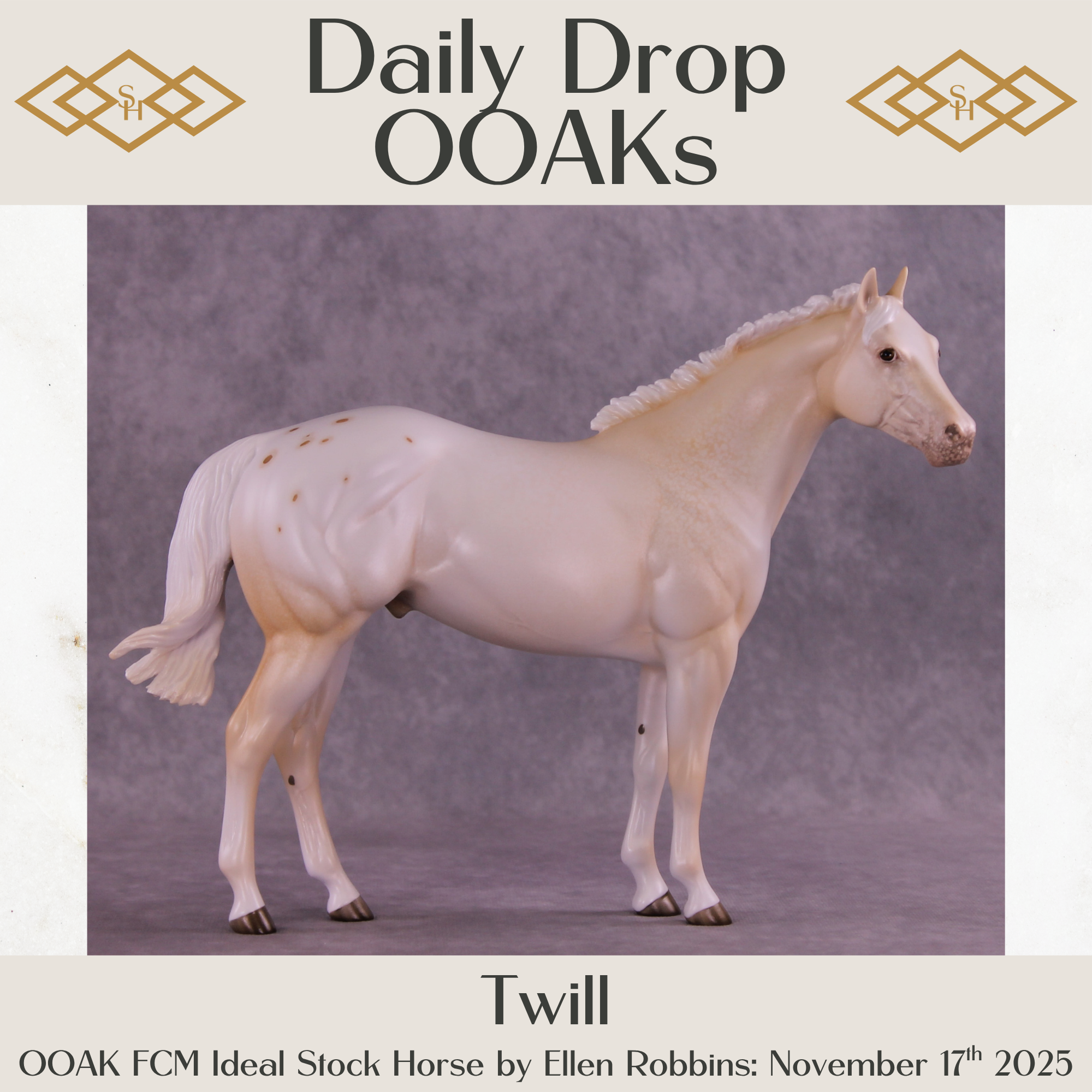 Twill OOAK FCM Ideal Stock Horse by Ellen Robbins DDOOAKs25