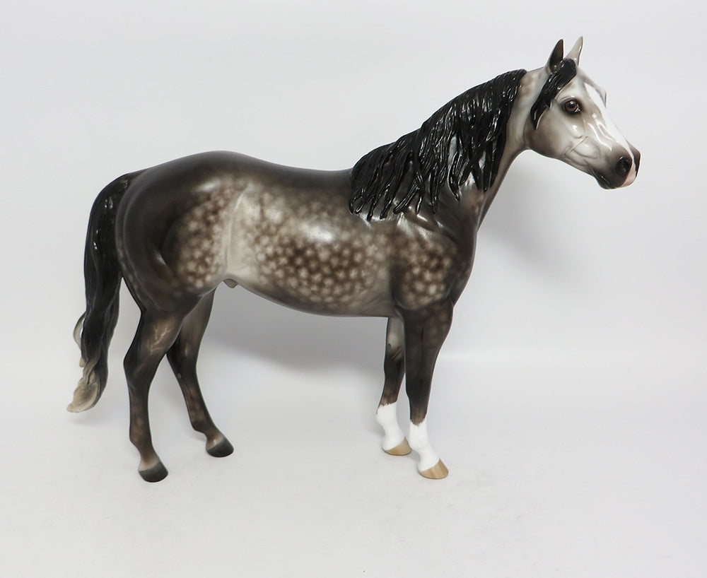 PARKER-OOAK DAPPLE ROSE GREY ISH MODEL HORSE SHERYL LEISURE 12-19-17