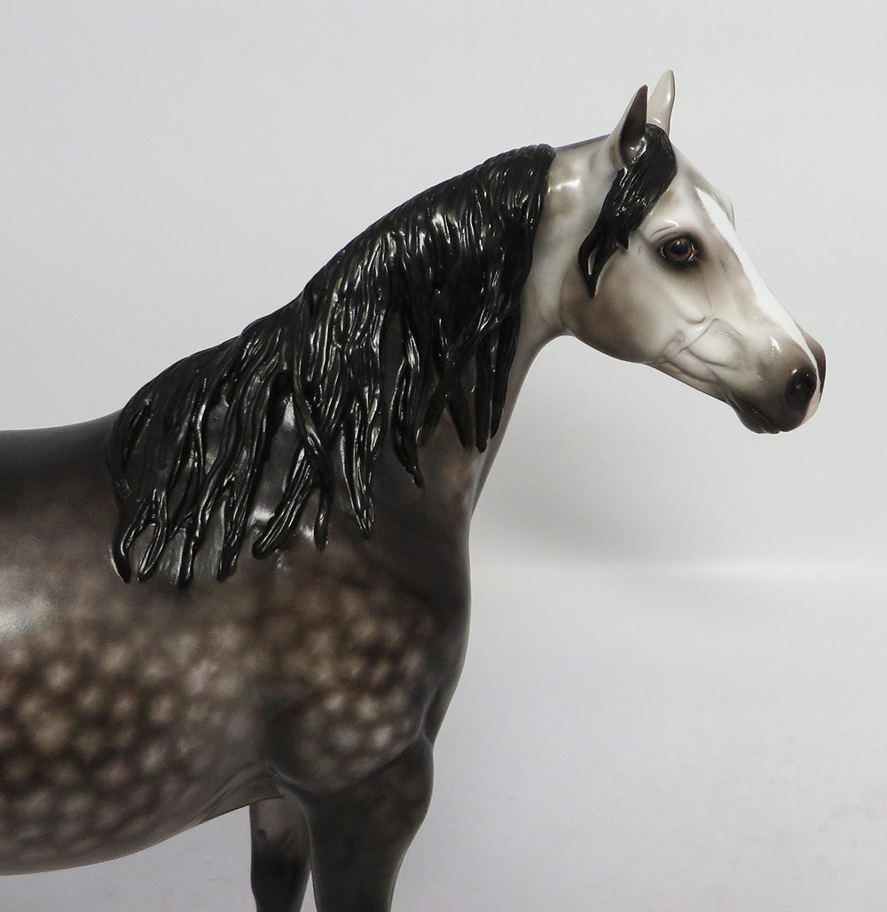 PARKER-OOAK DAPPLE ROSE GREY ISH MODEL HORSE SHERYL LEISURE 12-19-17