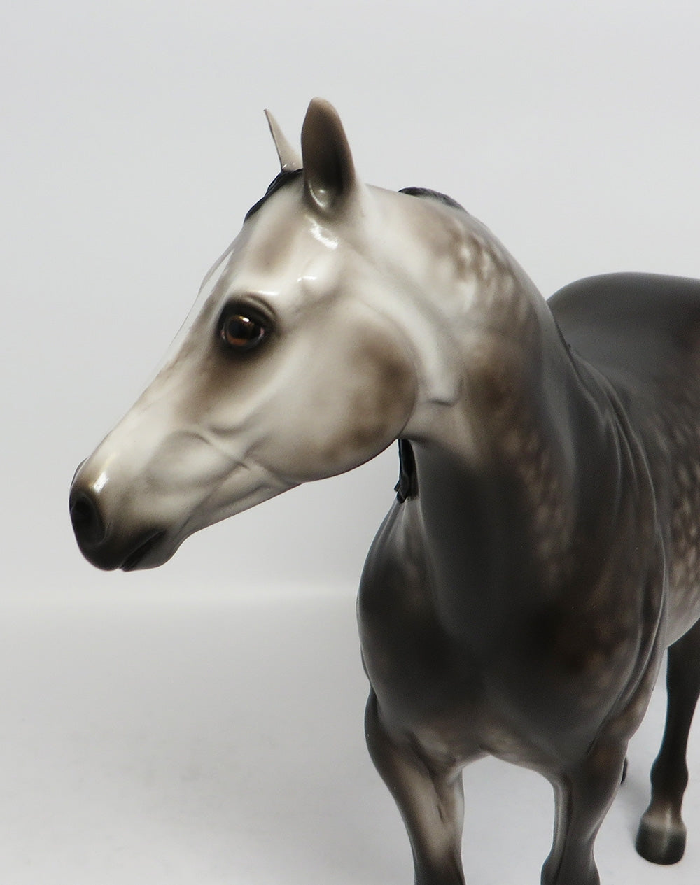 PARKER-OOAK DAPPLE ROSE GREY ISH MODEL HORSE SHERYL LEISURE 12-19-17
