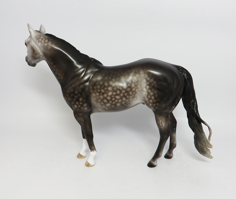 PARKER-OOAK DAPPLE ROSE GREY ISH MODEL HORSE SHERYL LEISURE 12-19-17