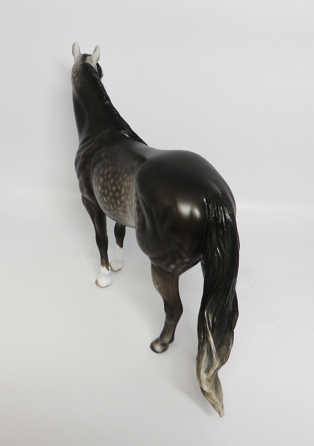 PARKER-OOAK DAPPLE ROSE GREY ISH MODEL HORSE SHERYL LEISURE 12-19-17