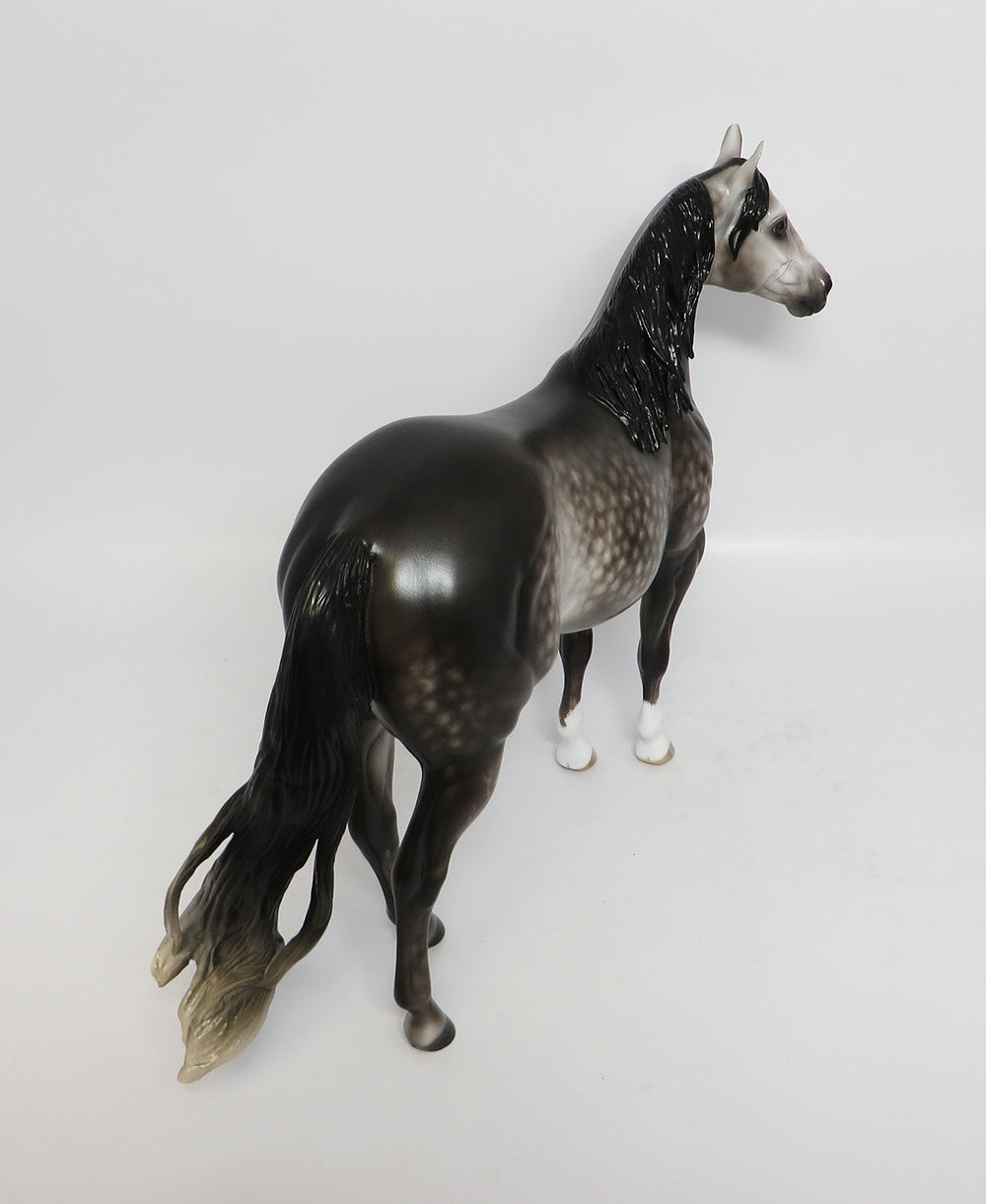 PARKER-OOAK DAPPLE ROSE GREY ISH MODEL HORSE SHERYL LEISURE 12-19-17