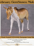 "Purdy Toasted" OOAK Custom Amber Champagne Tobiano Mule By Tiffany Purdy - GemStone Series