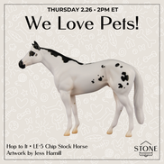 Hop To It LE-5 Chip Stock Horse by Jess Hamill SCD26