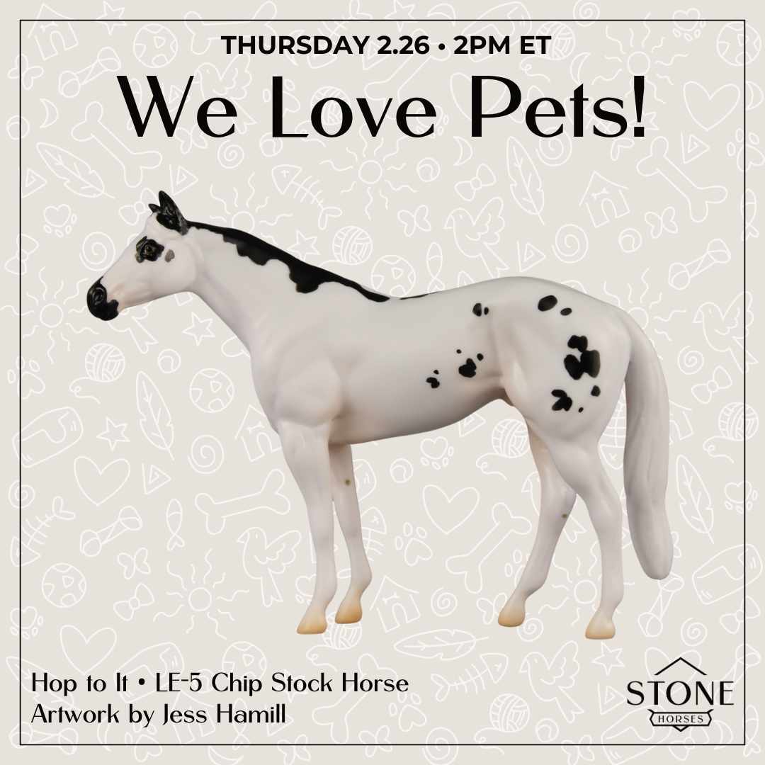Hop To It LE-5 Chip Stock Horse by Jess Hamill SCD26