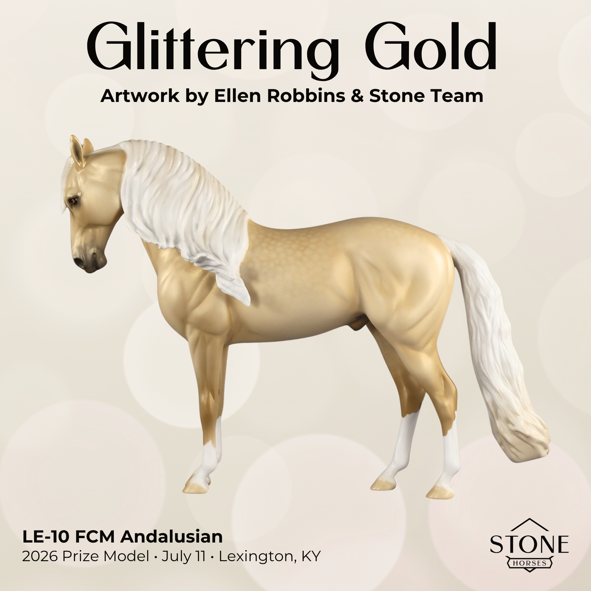 Glittering Gold Prize Model LE-10 FCM Andalusian by Ellen Robbins SHCF26