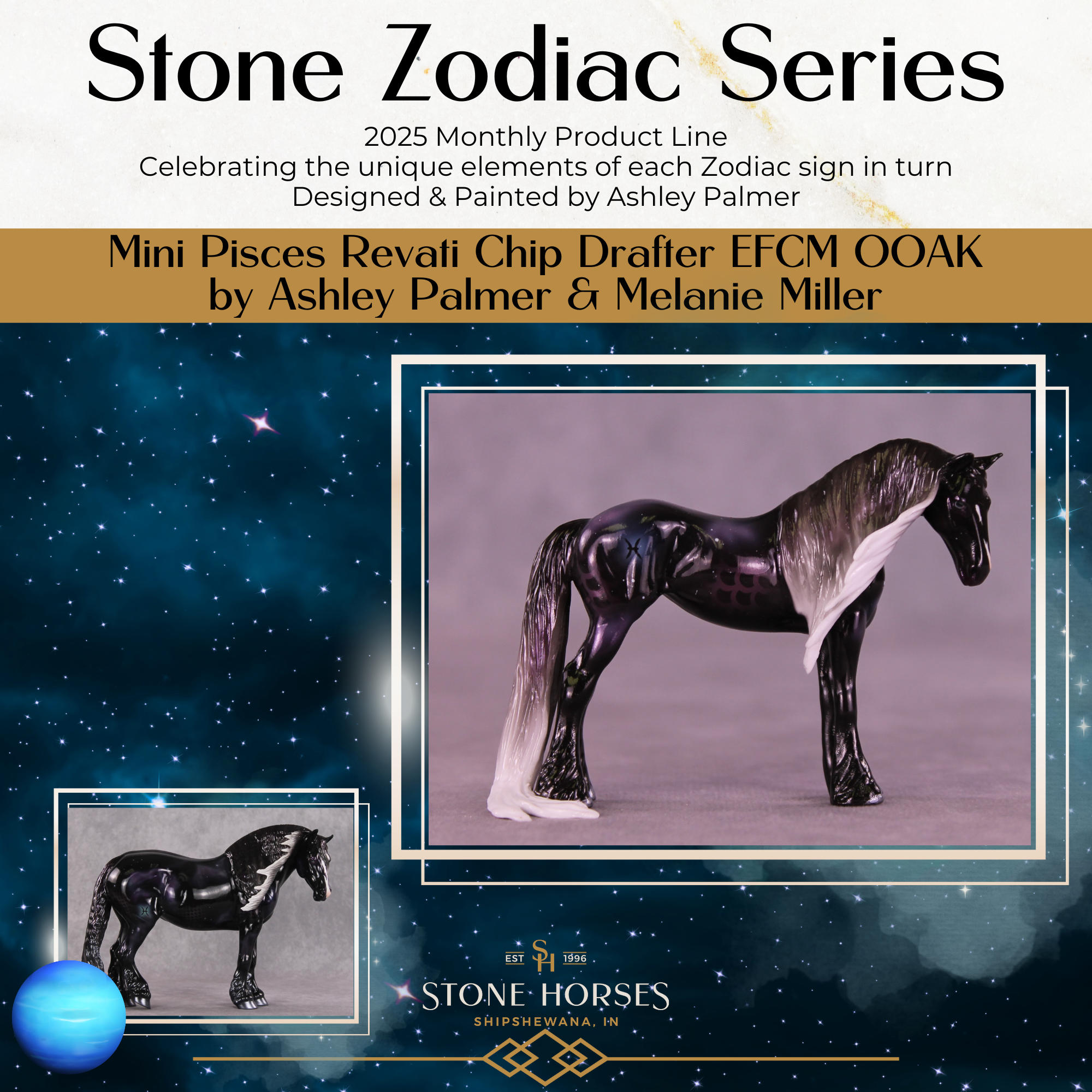 Mini Revati OOAK EFCM Chip Standing Drafter by Ashley Palmer &amp; Melanie Miller SCD26