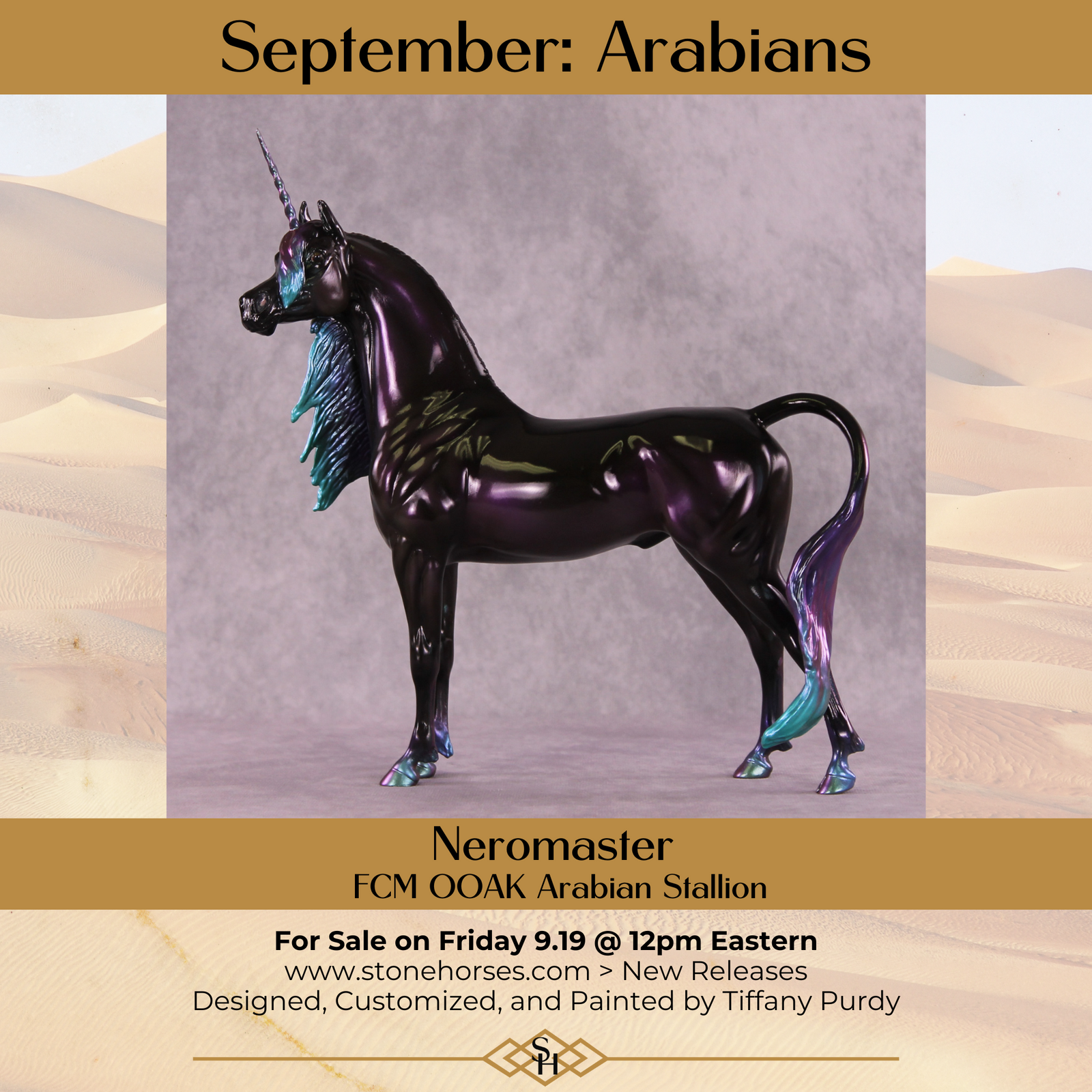 Neromaster OOAK FCM Arabian Stallion by Tiffany Purdy GS925