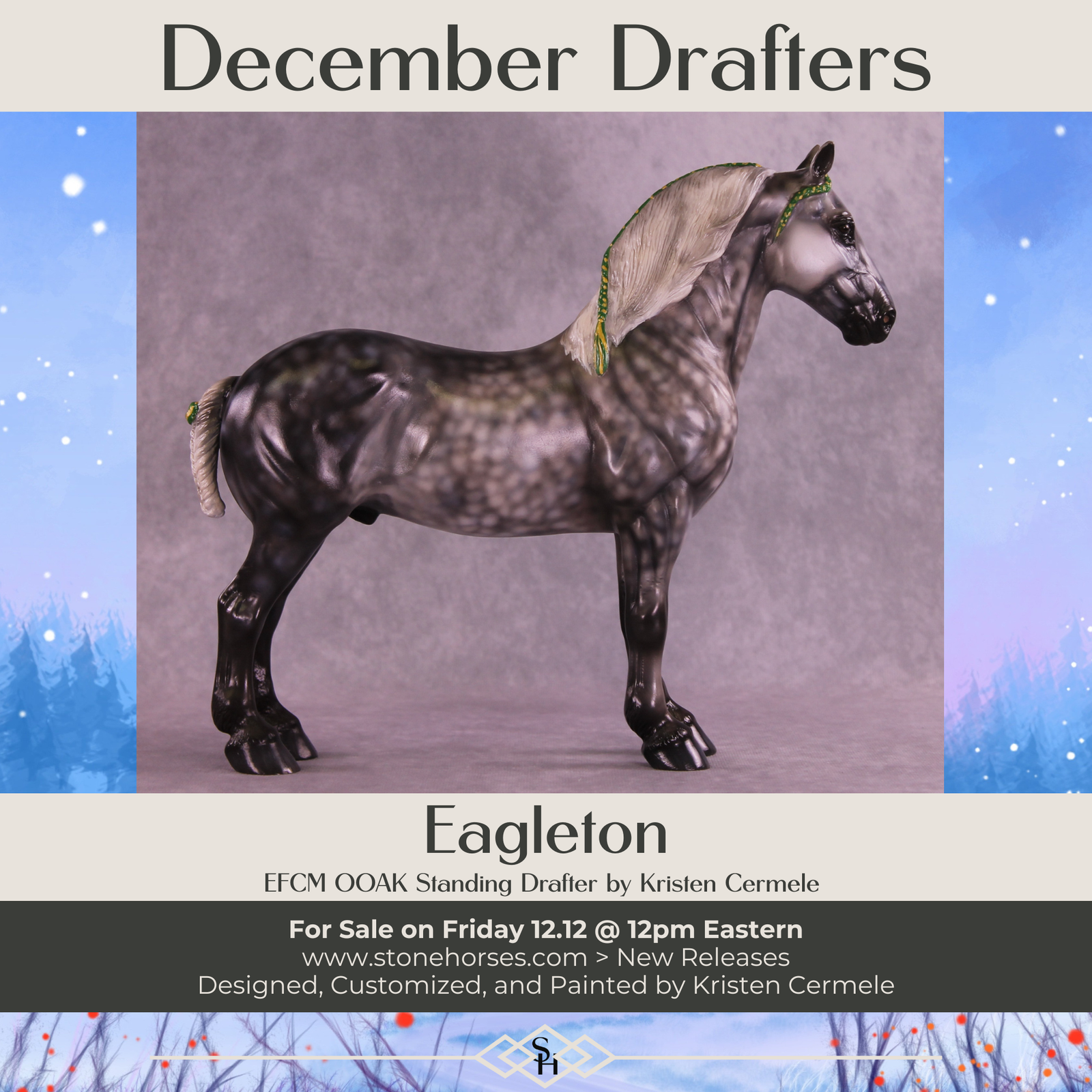 Eagleton OOAK EFCM Standing Drafter by Kristen Cermele GS1225