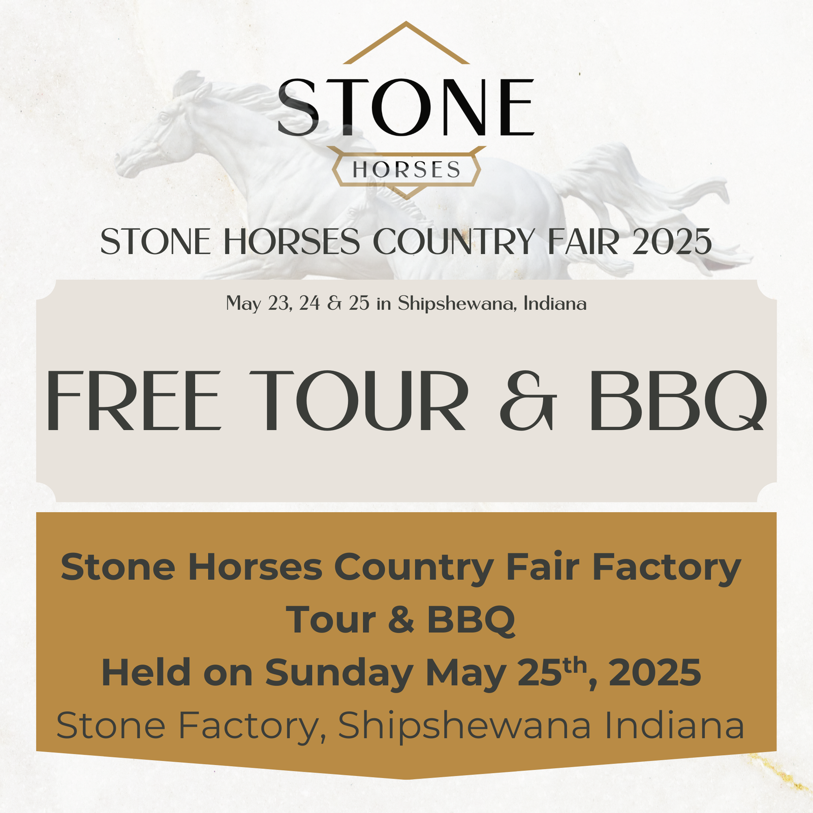 Sunday Factory Tour & Complimentary BBQ Lunch SHCF25