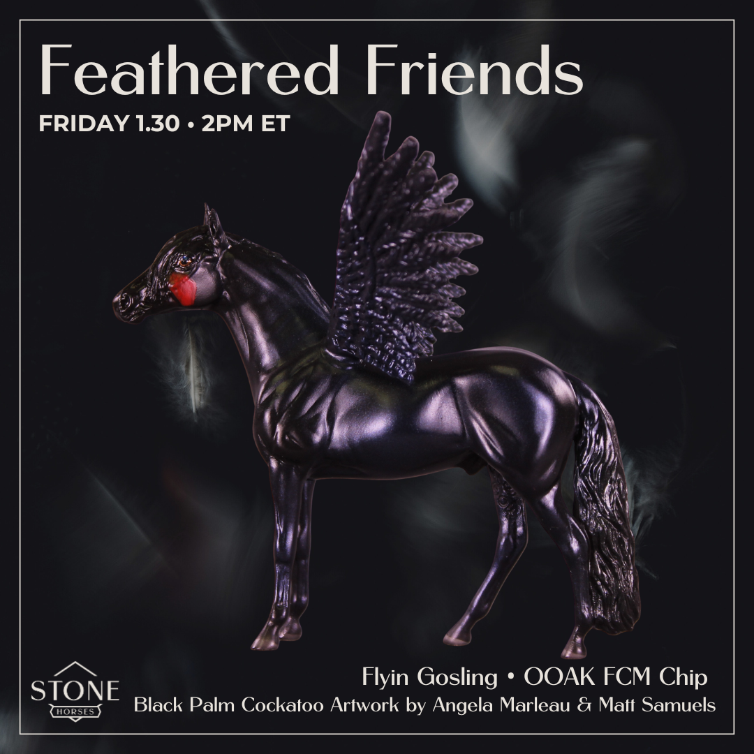 Flyin Gosling FCM OOAK Chip Andalusian by Angela Marleau and Matt Samuels FTF26