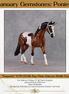 "Baguette" OOAK Custom Dapple Bay Tobiano Pony Stone By Kristen Cermele -Gemstone Series