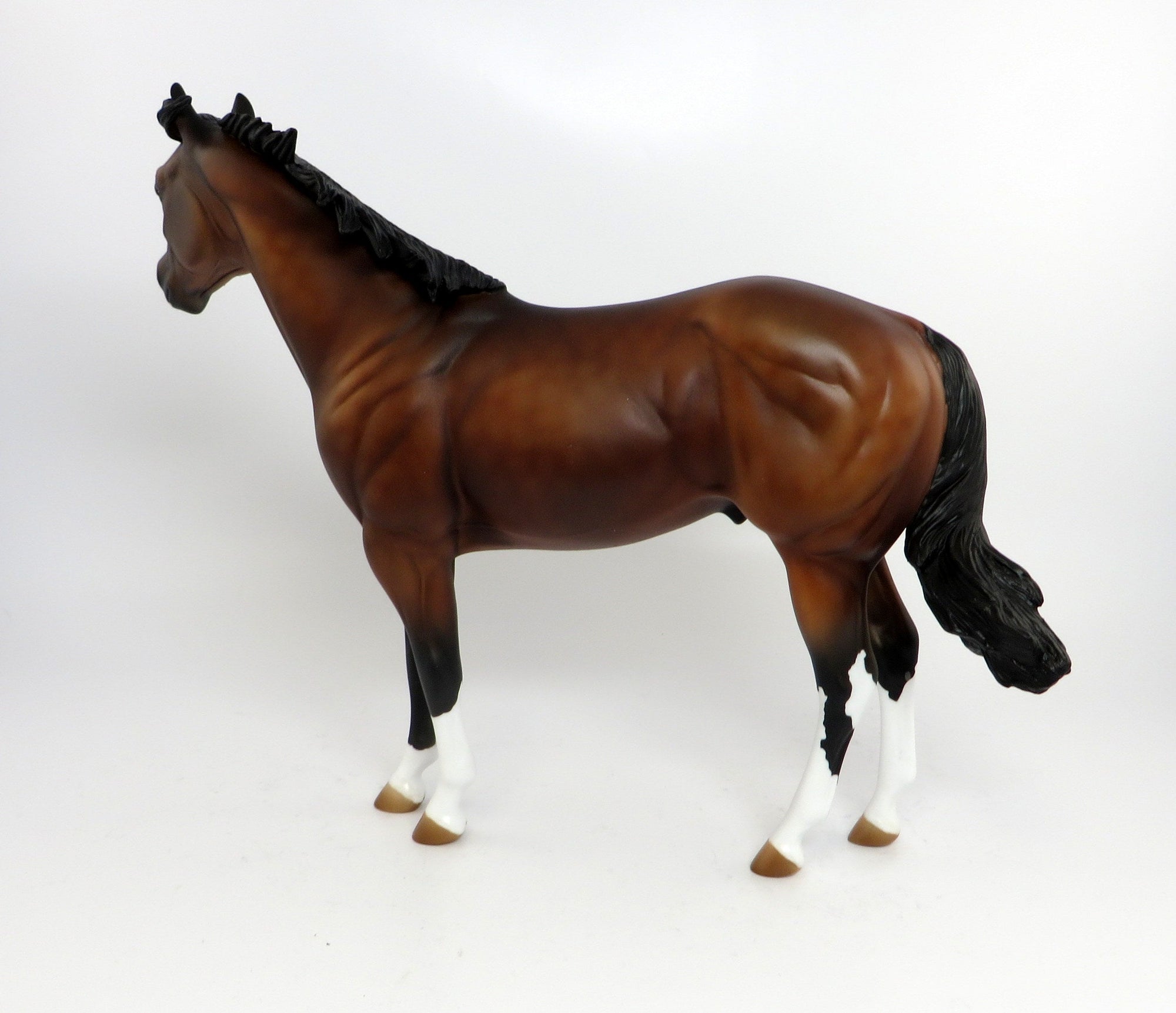 STREAKIN SIX-OOAK DAPPLE BAY ISH MODEL HORSE 2/20