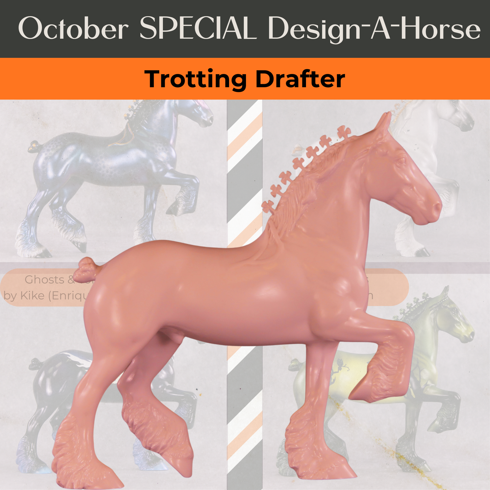 Stone Horses October Design-A-Horse Special Design Trotting Drafter SDAH25