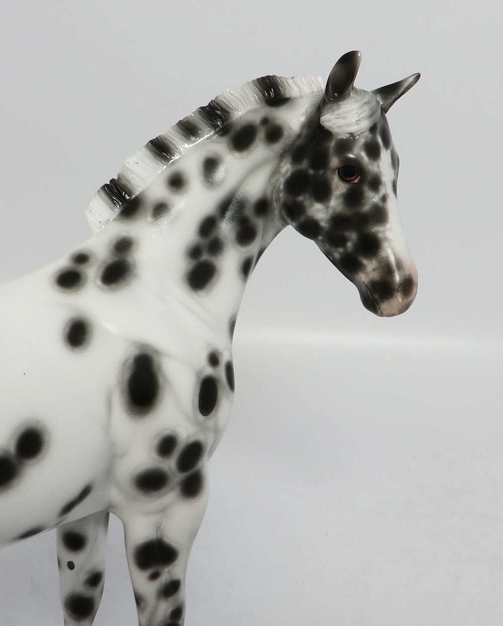 KENNER-OOAK BLACK LEOPARD WEANLING MODEL HORSE BY SHERYL LEISURE 12-19-17