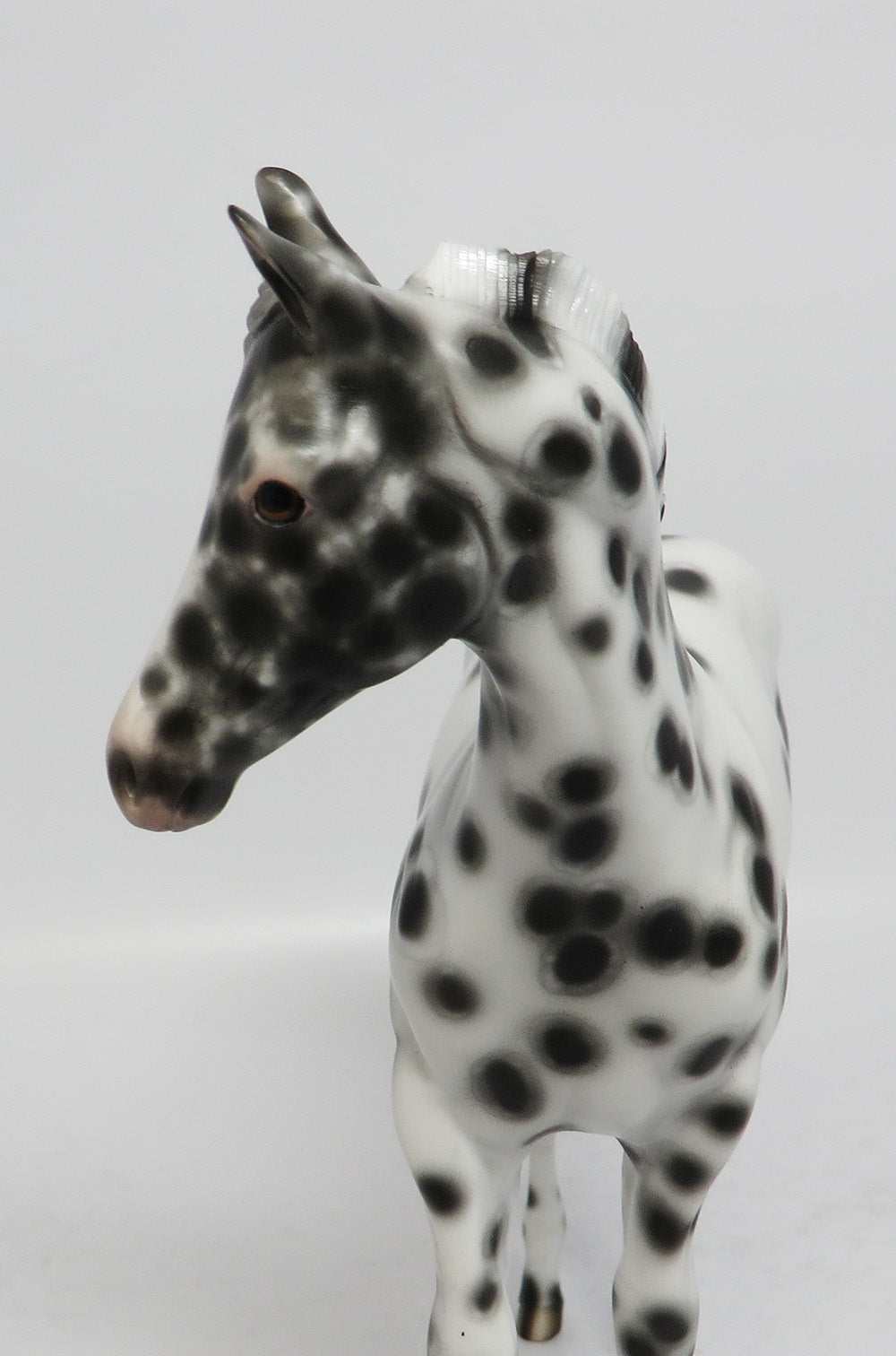 KENNER-OOAK BLACK LEOPARD WEANLING MODEL HORSE BY SHERYL LEISURE 12-19-17
