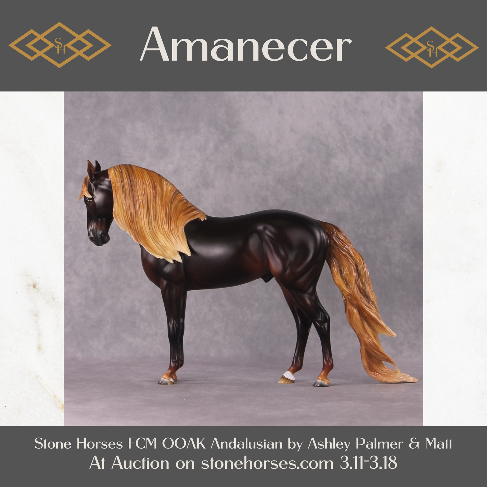 "Amanecer" OOAK FCM Andalusian By Ashley Palmer Best Offer 3/18/2025