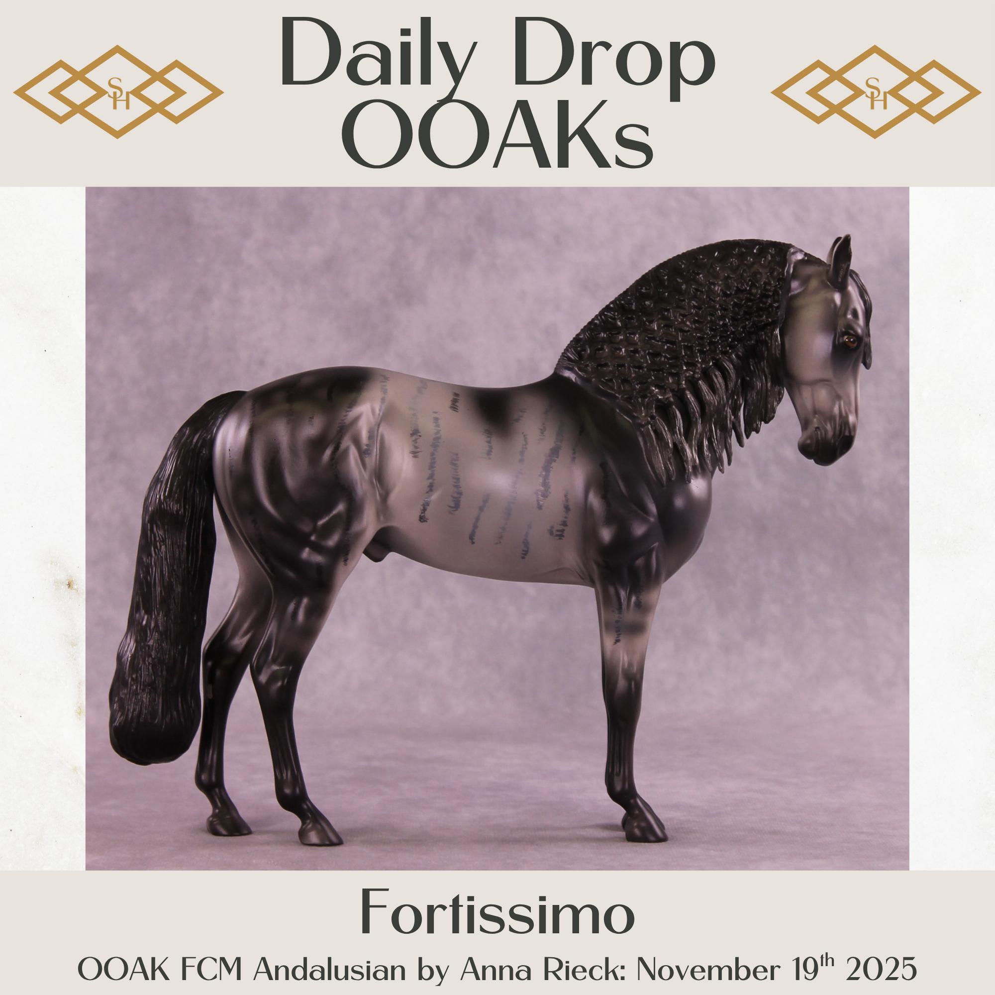 Fortissimo OOAK FCM Andalusian by Anna Rieck DDOOAKs25