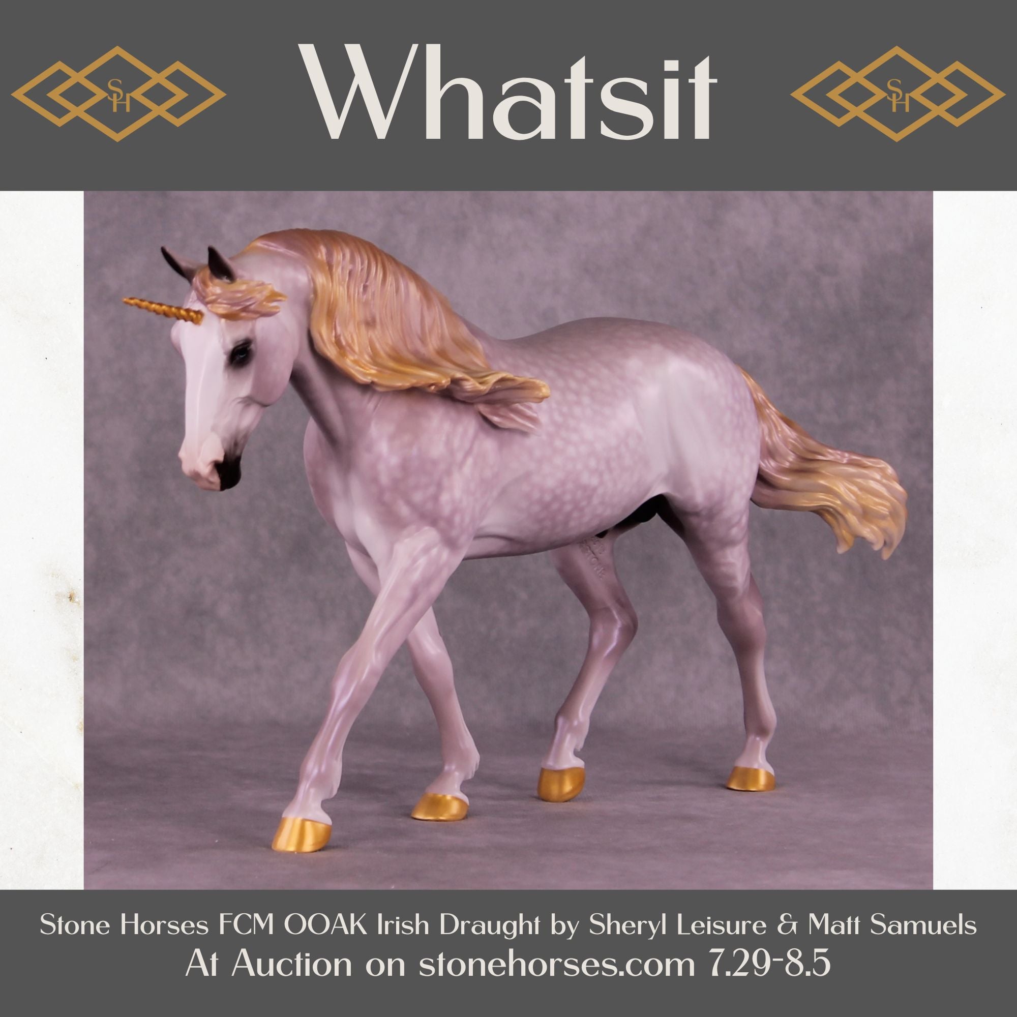 Whatsit OOAK FCM Irish Draught by Sheryl Leisure Best Offer 08/05/25