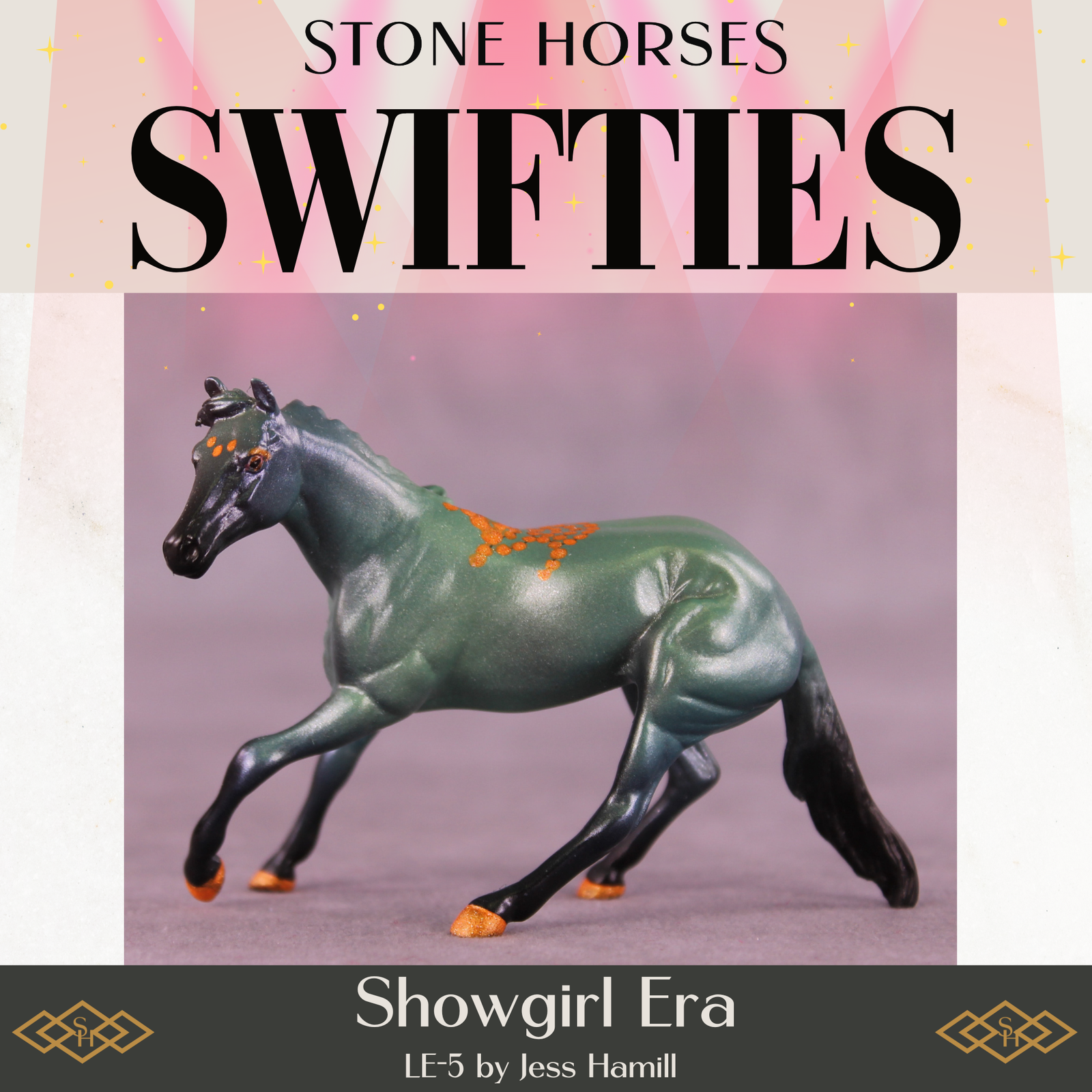 Showgirl Era LE-5 Chip Cutting Horse by Jess Hamill SCD25