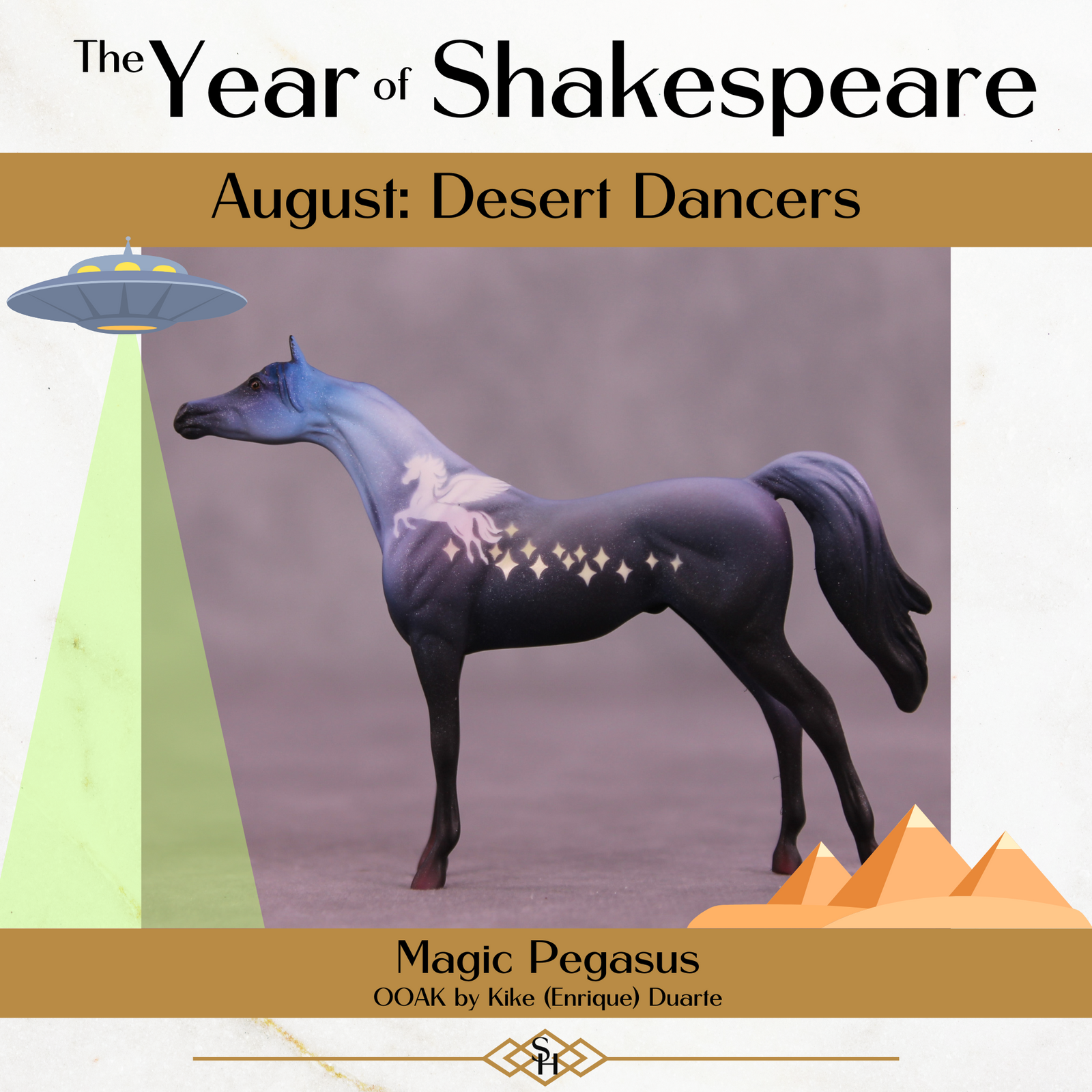 Magic Pegasus OOAK Chip Arabian by Kike (Enrique) Duarte CL25