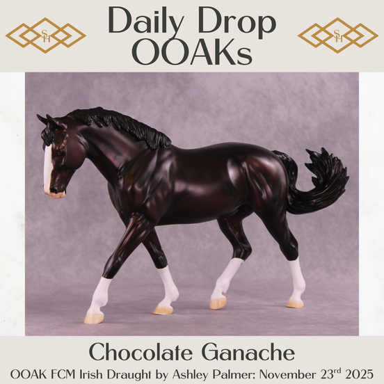Chocolate Ganache OOAK FCM Irish Draught by Ashley Palmer DDOOAKs25