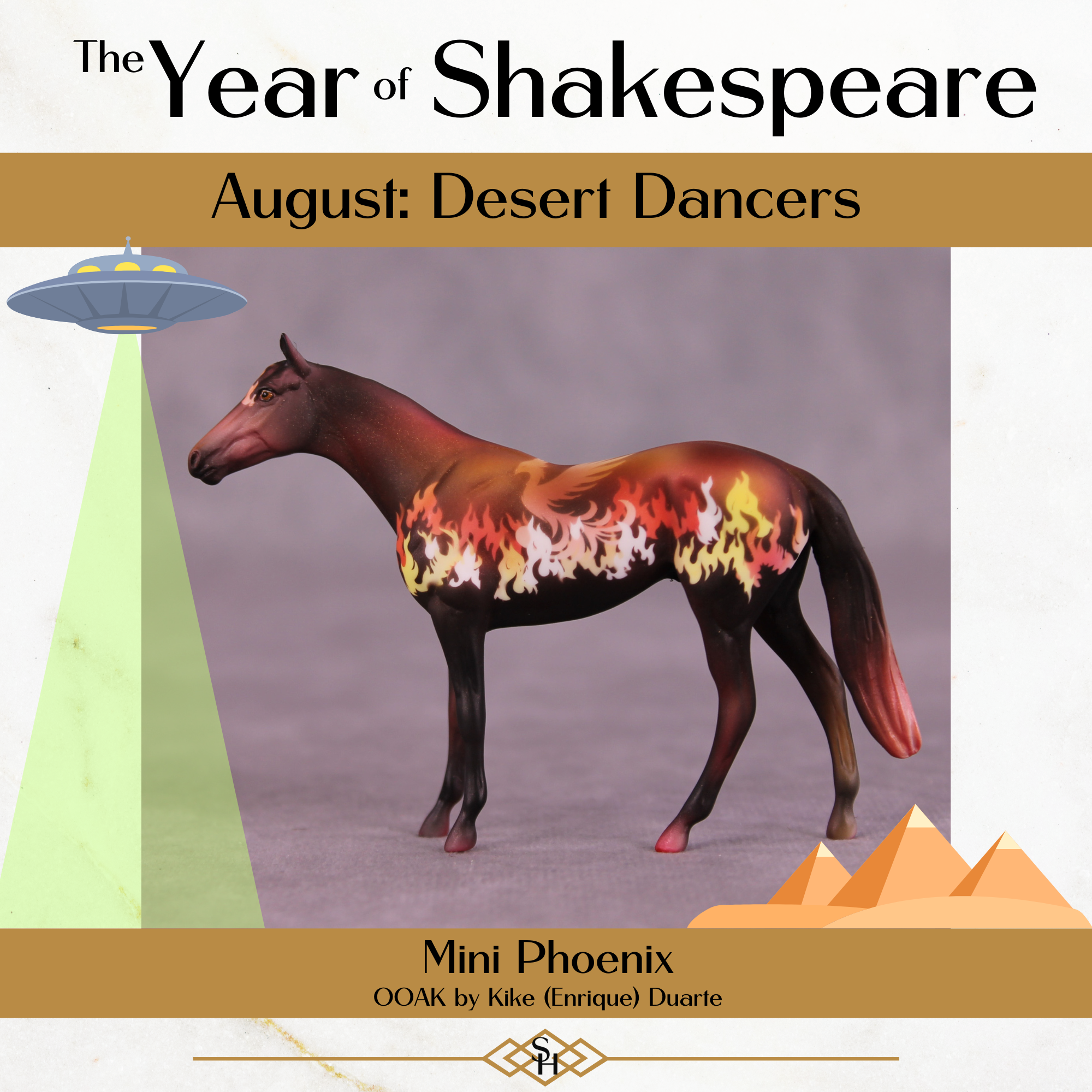 Mini Phoenix OOAK Chip Thoroughbred by Kike (Enrique) Duarte CL25