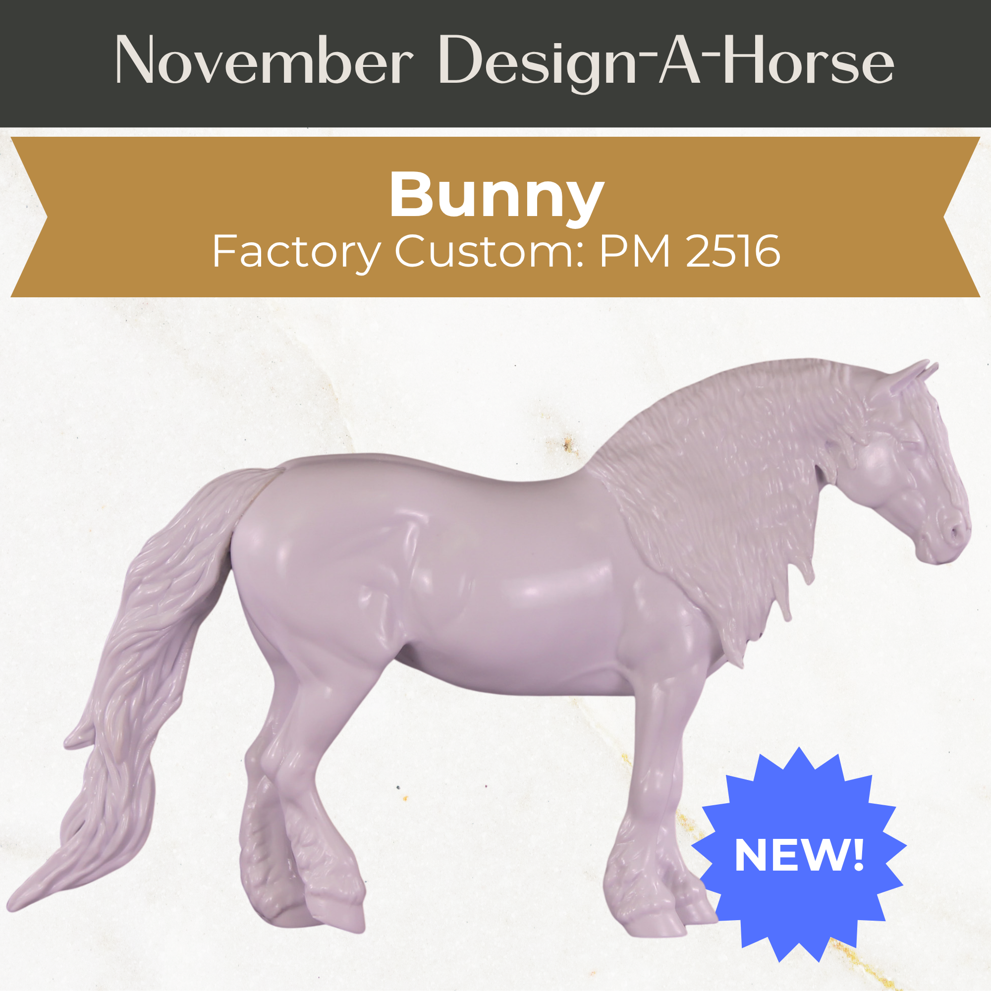 Design-A-Horse NEW FCM Bunny November Release DAH25 PM02516