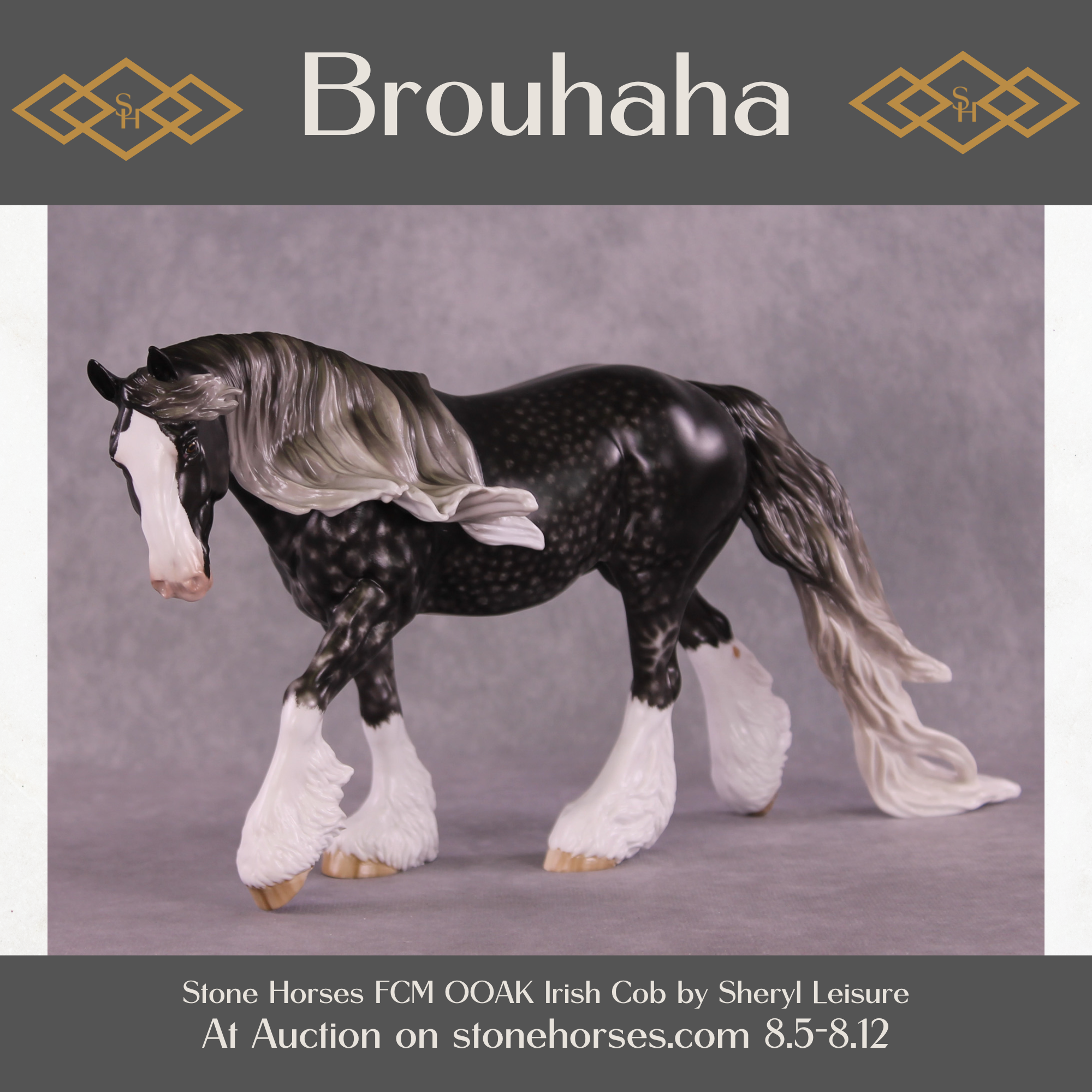 Brouhaha OOAK FCM Irish Cob by Sheryl Leisure Best Offer 08/12/25