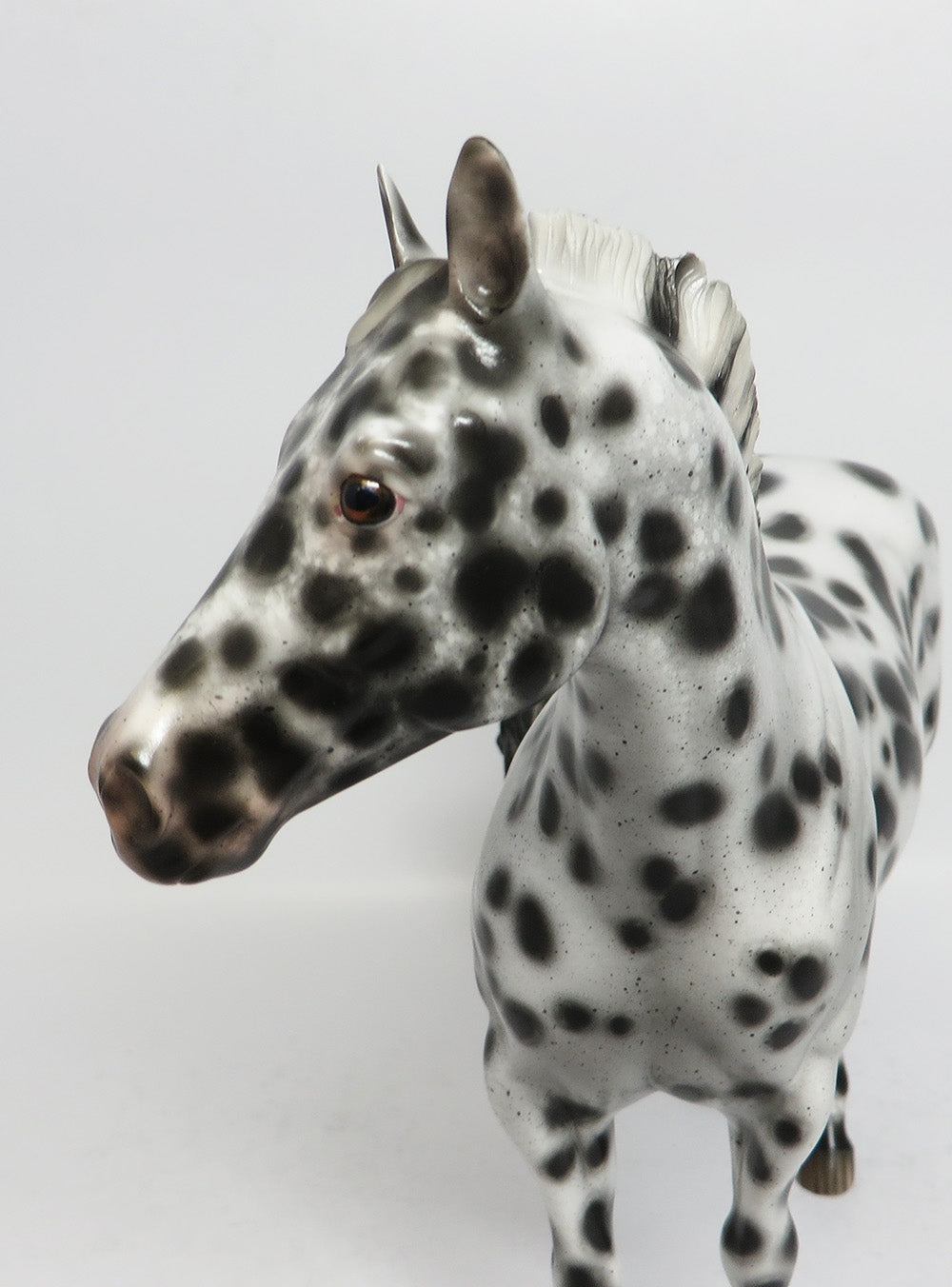 APPLAUSE-OOAK BLACK LEPOARD ISH MODEL HORSE BY SHERYL LEISURE 12-19-17
