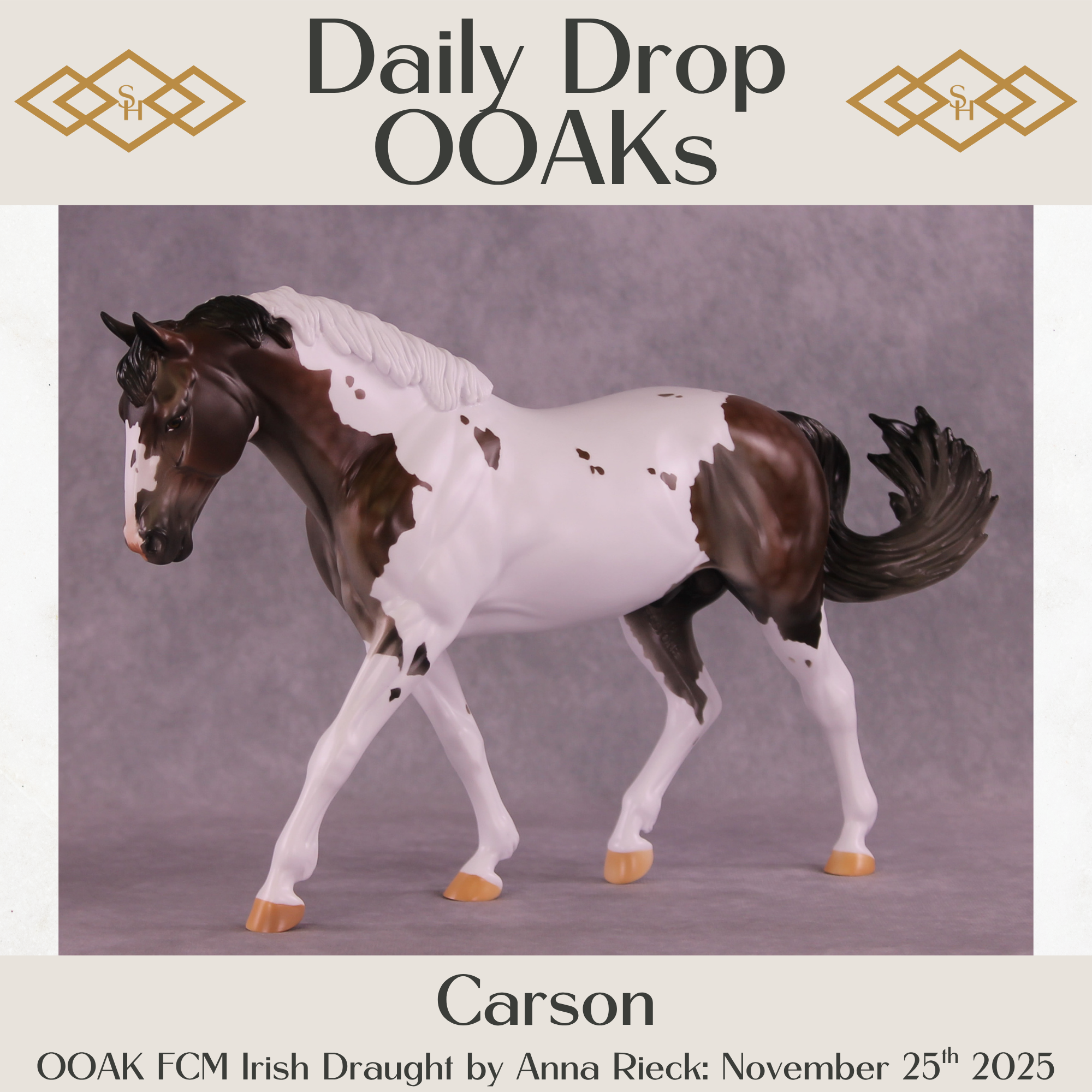 Carson OOAK FCM Irish Draught by Anna Rieck DDOOAKs25